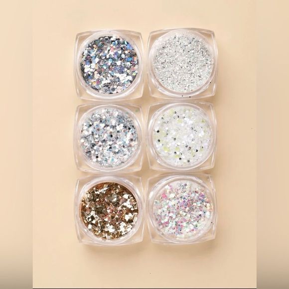 6 Piece Mixed Glitter Nwt - Picture 3 of 3